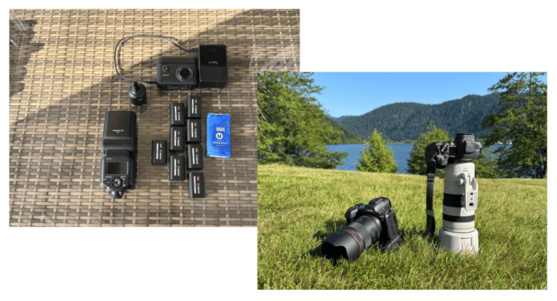 Matériel pour un photographe de mariage Vosges